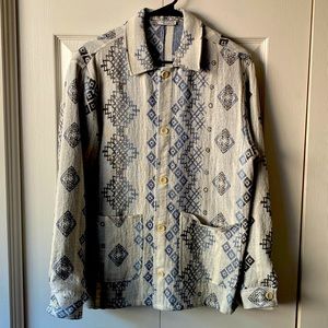 GEOMETRIC JACQUARD OVERSHIRT (ZARA)
